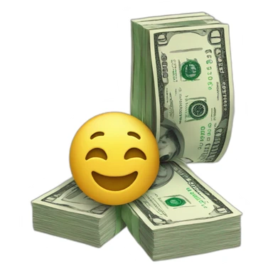 3d money bundle  sticker