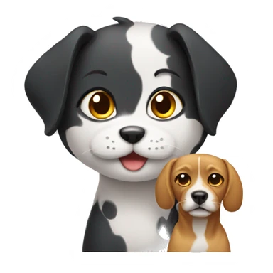 cat with a dog sticker