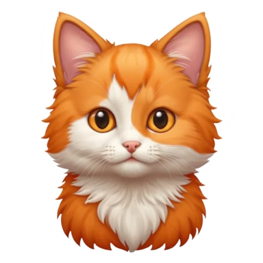 A kitten with a puppy-like gaze sticker