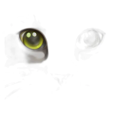 Dark brown tabby cat Green eyes sticker