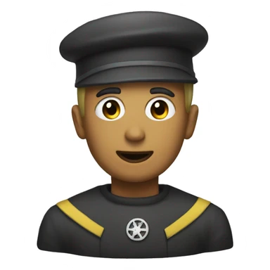 A nuke with a 🎩  sticker