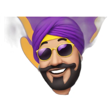 Purple daler mehndi sticker