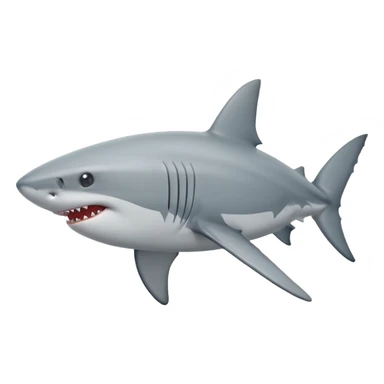 White shark svg sticker