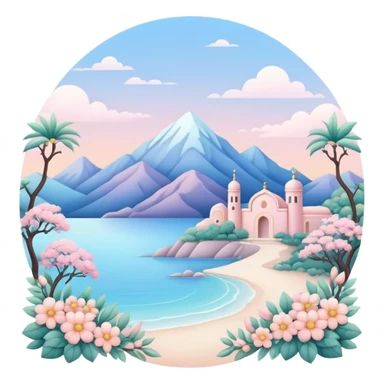 aesthetic-scenic-Decoration sticker