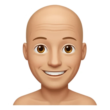 bald man emoji sticker