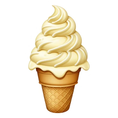Ice cream with white drops on top sticker