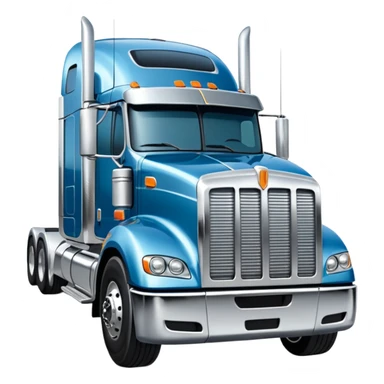18 wheeler truck peterbelt big body facing me  sticker