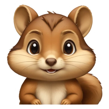 Boy chipmunk sticker