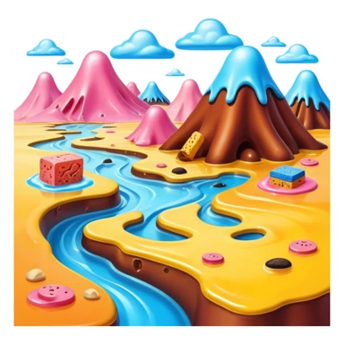 spam land surreal dali landscape sticker