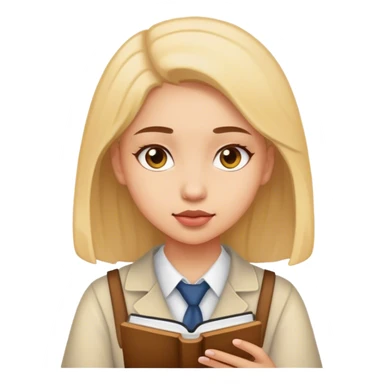 girl studying IT sticker