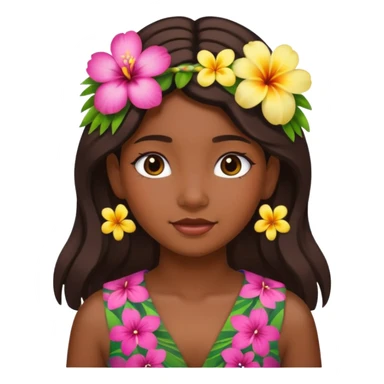 Hawaiian girl  sticker