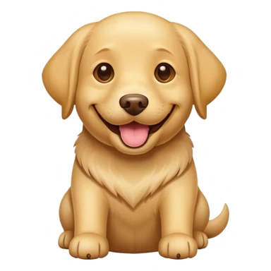 Lab dog smiling sticker