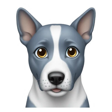 blue dog blue eyes sticker