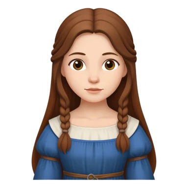 medieval woman  sticker