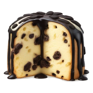 Oreo panettone, white chocolate drip sticker
