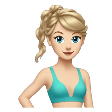 Taylor Swift doing gymnastics  sticker