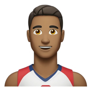 player of volleyball sticker