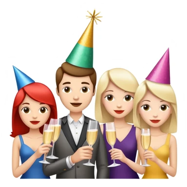 Birthday party sticker