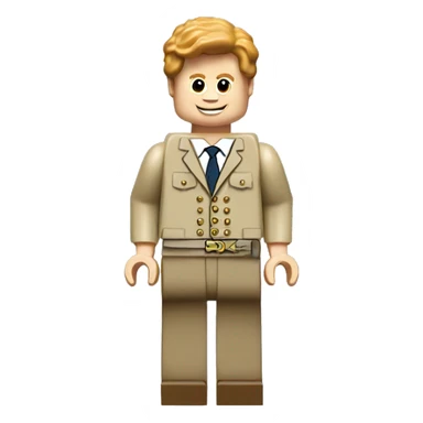 prince harry lego full body sticker