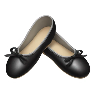 black ballet shoes sticker