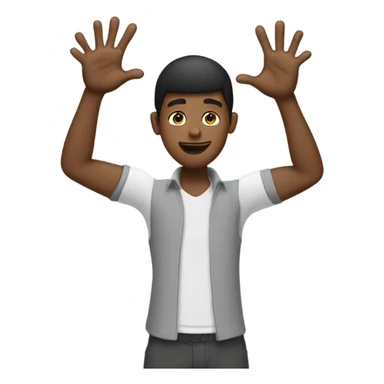 Damar Hamlin doing a heart with his hands sticker