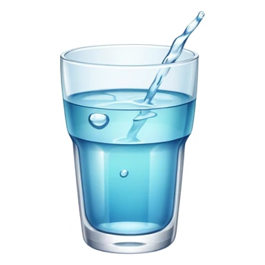 Glass of water sticker