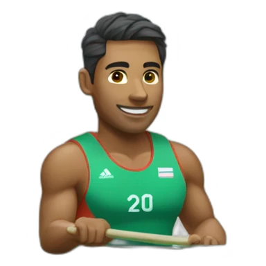 olympic champion in canoe sprint sticker