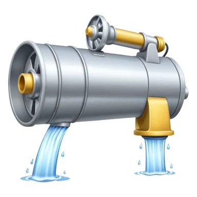 machine water cannon sticker