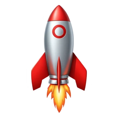 rocket emoji with a red X cross overlay sticker