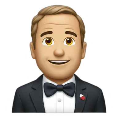 Caca qui fait in bisous à macron sticker