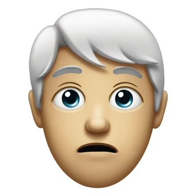 one eyed face crying sticker