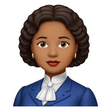Madam C.J. Walker with dark brown hair sticker