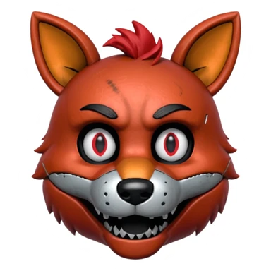 The head of Foxy of five nights at Freddy sticker