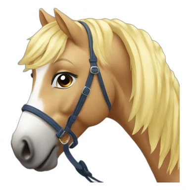 Blonde sur poney sticker
