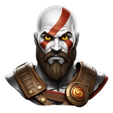 imaginative kratos sticker