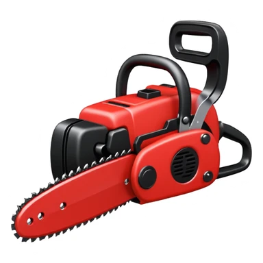 Plush chainsaw sticker