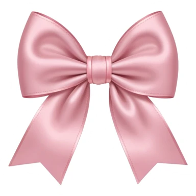 light pink bow on light pink bow sticker