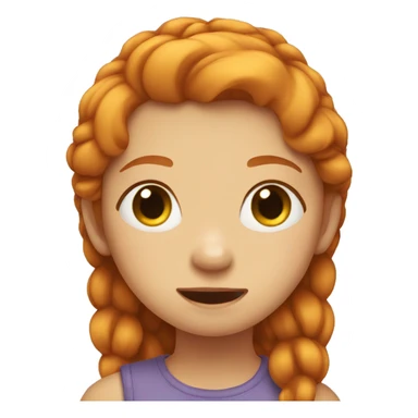 Shy girl ginger  sticker