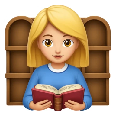 Chica linda leyendo la biblia sticker