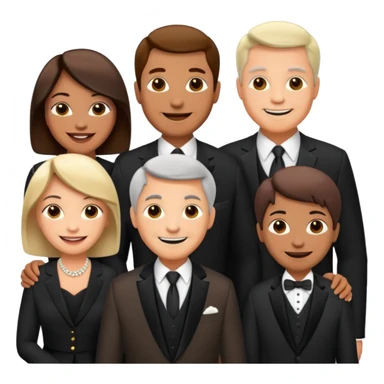 a meetup of middle aged adults sticker