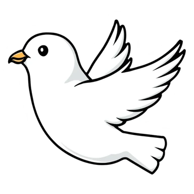 white dove sticker