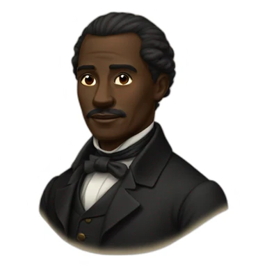 Black man in 1800s sticker