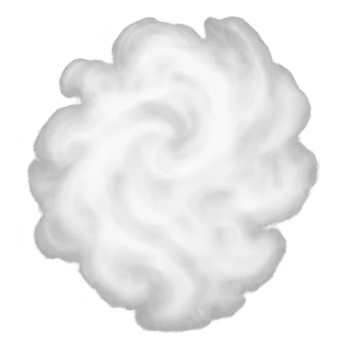 a swirling white mist, dense and cloudy, pure white, ethereal and soft sticker
