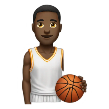Basketball black guy sticker