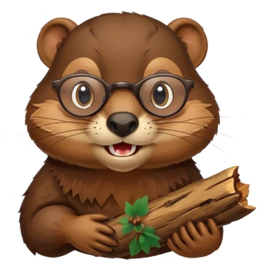 spectacled beaver sticker