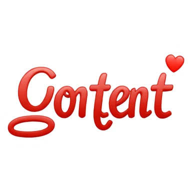 the word “CONTENT” in red handwriting sticker