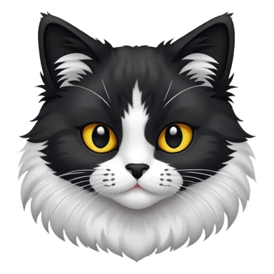 Schwarz Weise Katze  sticker