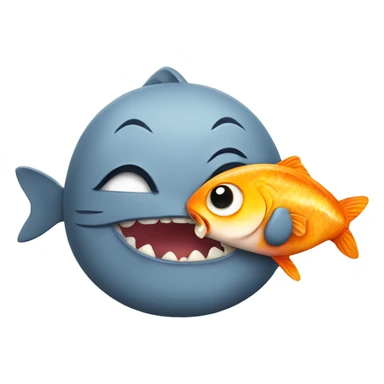 cat eat fish sticker