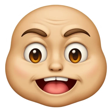 Emoji com cara de nojo, deboche sticker