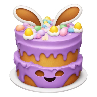 funny Easter cake  sticker